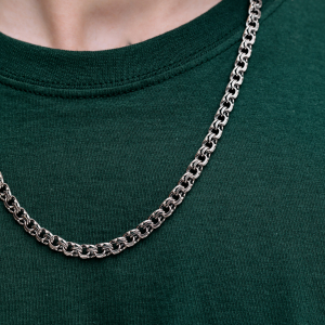 Серебряная цепочка "Бисмарк плоский"