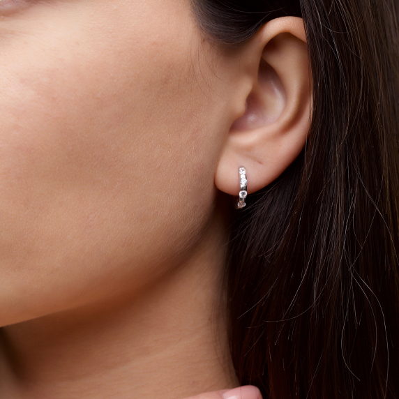 Серебряные сережки &amp;quot;Доминика&amp;quot; - 7