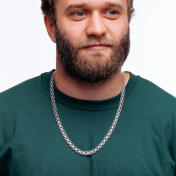 Серебряная цепь &amp;quot;Двойной якорь&amp;quot; - 7