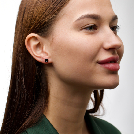 Серебряные пусеты "Cloveria" - 3 Серебряные пусеты "Cloveria" - 3