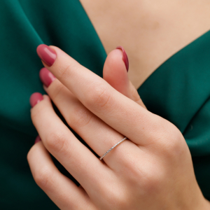 Срібна фалангове каблучка