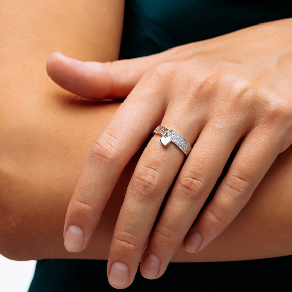 Серебряное кольцо &amp;quot;Любовь&amp;quot; - 4