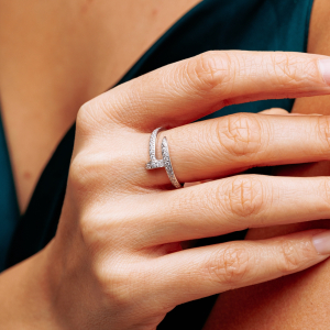 Срібна каблучка "Цвях"