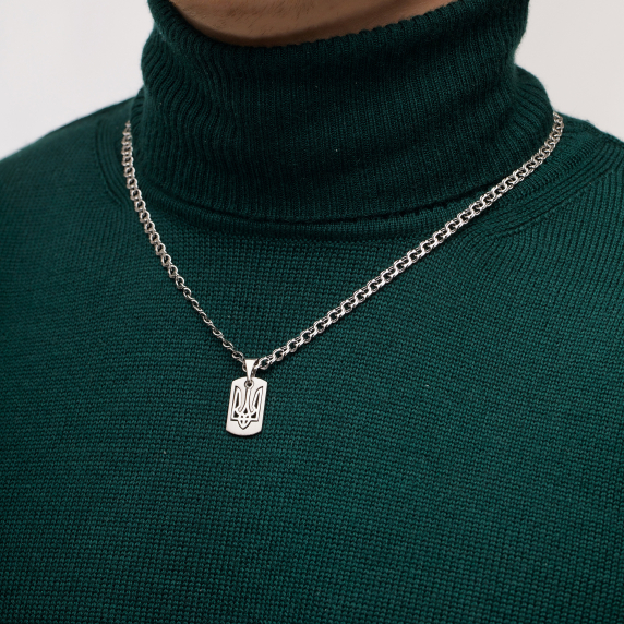 Серебряный подвес &amp;quot;Герб Украины&amp;quot; - 3