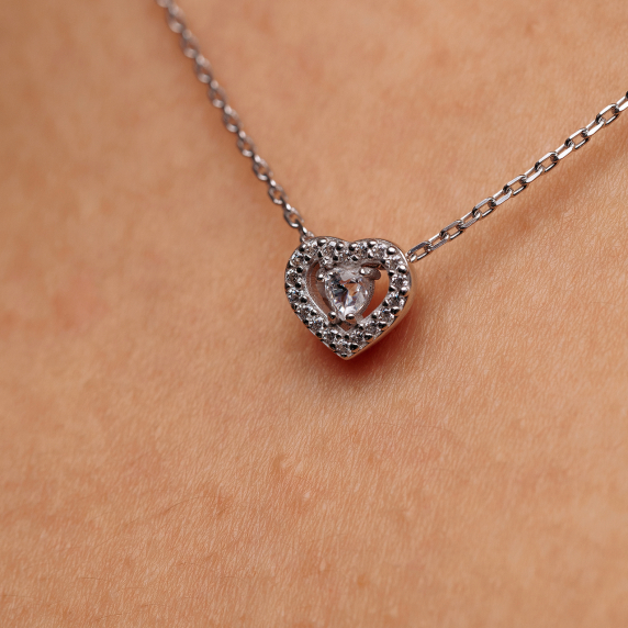 Срібне кольє &amp;quot;Серце&amp;quot; - 3