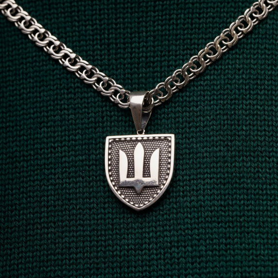 Серебряный подвес &amp;quot;Герб Украины&amp;quot; - 1