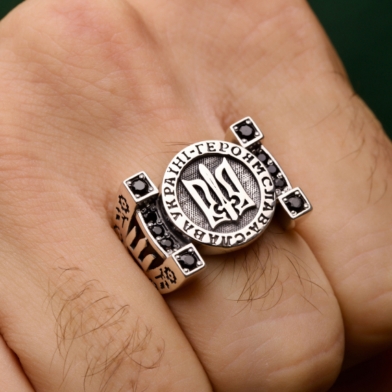 Срібний перстень &amp;quot;Тризуб&amp;quot; - 2