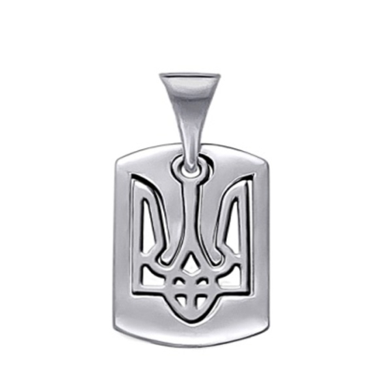 Серебряный подвес &amp;quot;Герб Украины&amp;quot; - 4