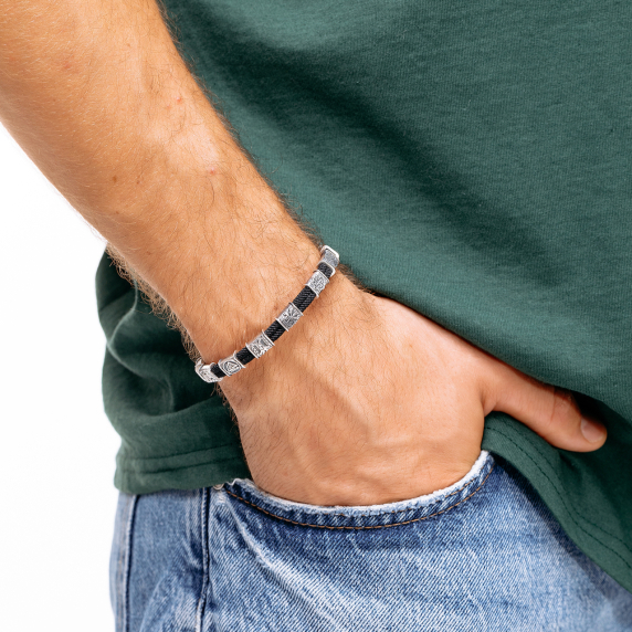 Срібний браслет &amp;quot;10 Рун&amp;quot; - 1