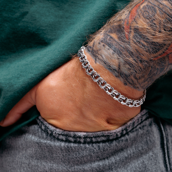 Срібний браслет "Козацький Бісмарк" - 4 Срібний браслет "Козацький Бісмарк" - 4