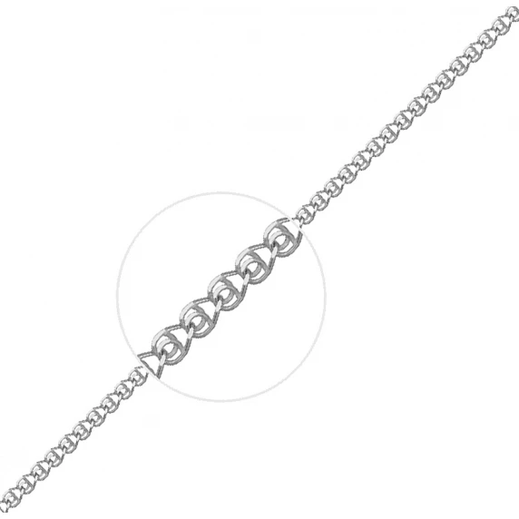 Серебряная цепочка &amp;quot;Лав&amp;quot; 45р - 1