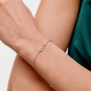 Серебряный браслет "Булавка"