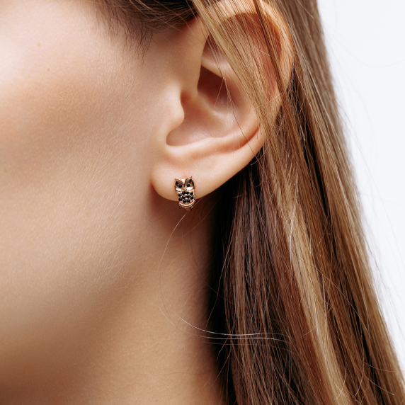 Золоті сережки &amp;quot;Сова&amp;quot; - 2