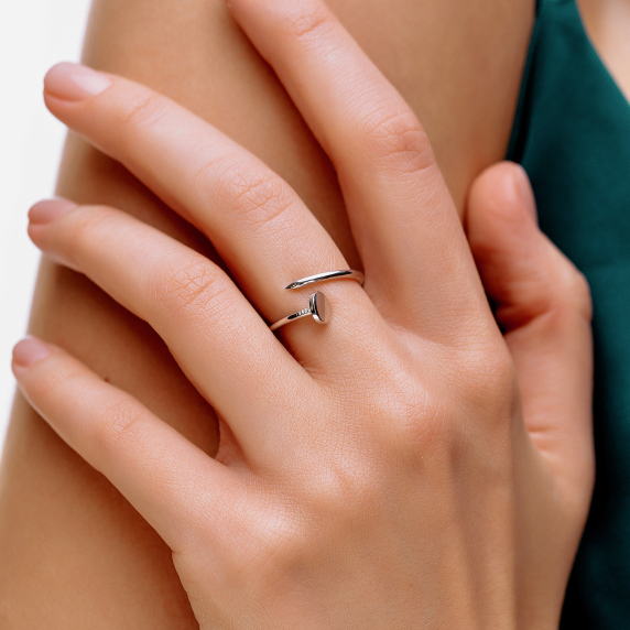 Серебряное кольцо &amp;quot;Гвоздь&amp;quot; - 1