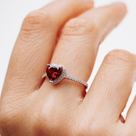 Срібна каблучка &amp;quot;Серце&amp;quot; - 2