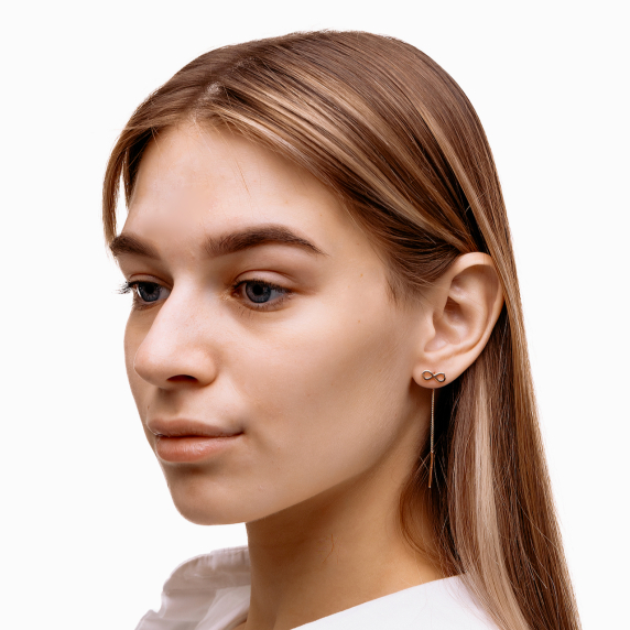 Золотые сережки &amp;quot;бесконечность&amp;quot; - 2