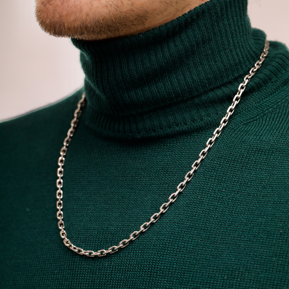 Серебряная цепочка &amp;quot;Якорь&amp;quot; 65р - 3