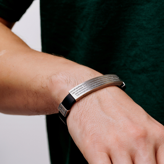 Серебряный браслет &amp;quot;Молитва&amp;quot; - 5