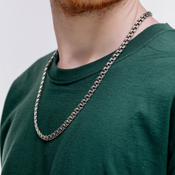 Серебряная цепочка &amp;quot;Бисмарк плоский&amp;quot; - 5