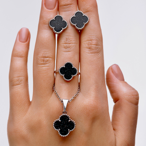 Серебряные кольцо &amp;quot;Cloveria&amp;quot; - 7