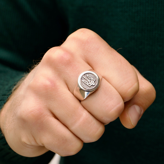 Срібний перстень &amp;quot;Тризуб&amp;quot; - 5