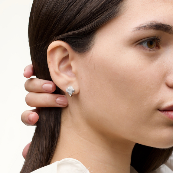 Срібні сережки "Cloveria" - 3 Срібні сережки "Cloveria" - 3