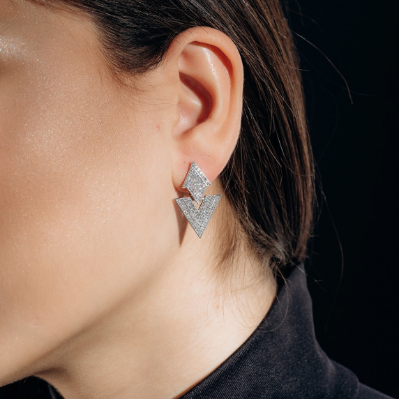 Серебряные серьги - 1