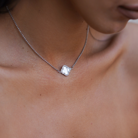 Серебряное колье &amp;quot;Cloveria&amp;quot; - 1