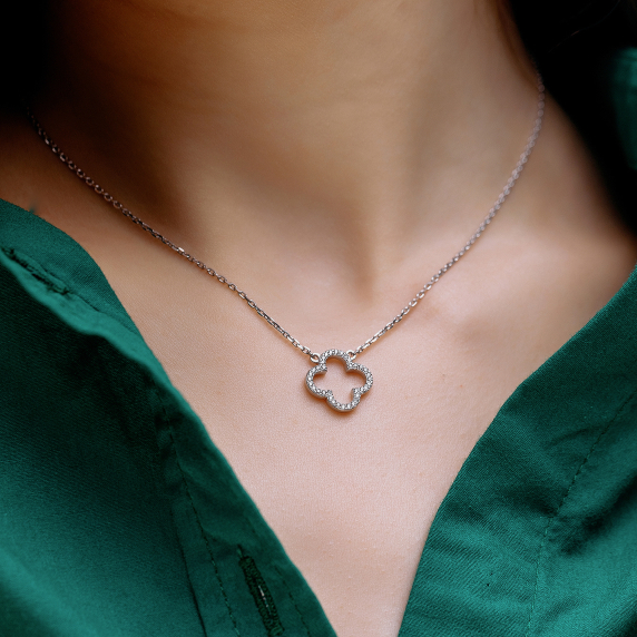 Серебряное колье &amp;quot;Cloveria&amp;quot; - 1