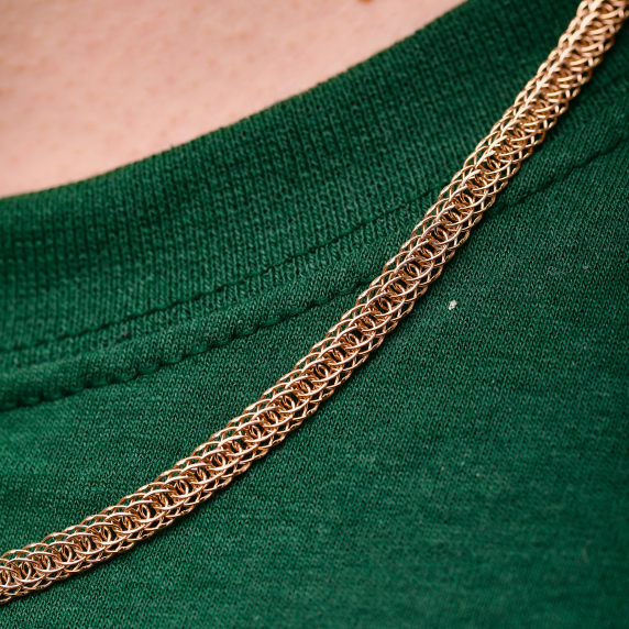 Золотая цепочка &amp;quot;Кружевной бисмарк&amp;quot; - 3