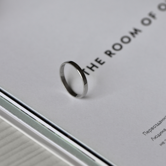 Серебряное кольцо &amp;quot;Обручальное&amp;quot; - 4