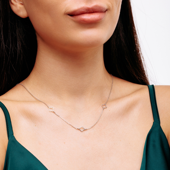 Серебряное колье "Cloveria" - 1 Серебряное колье "Cloveria" - 1