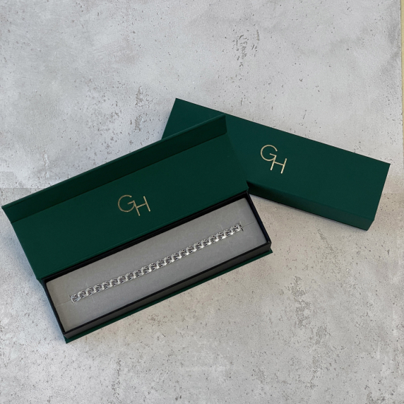 Серебряная цепочка &amp;quot;Бисмарк плоский&amp;quot; - 6