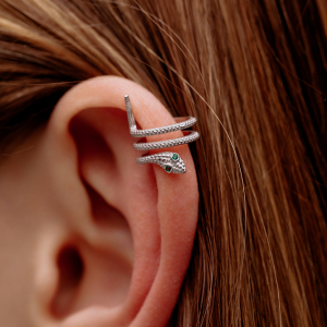 Серебряные каффы "Змея"