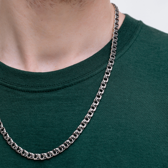 Серебряная цепочка &amp;quot;Бисмарк плоский&amp;quot; - 3
