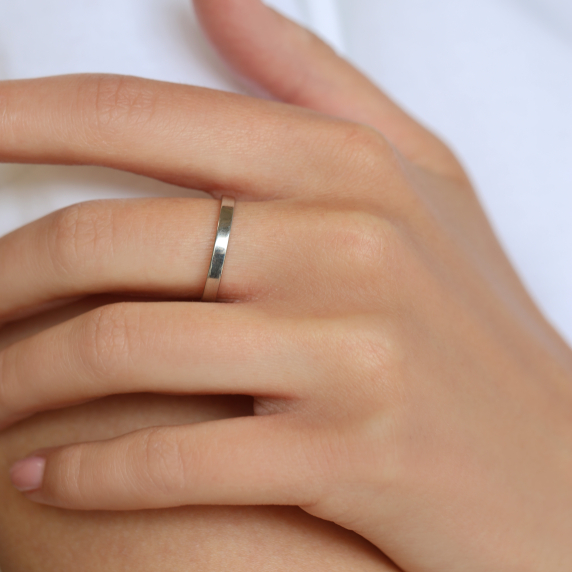 Серебряное кольцо &amp;quot;Обручальное&amp;quot; - 2
