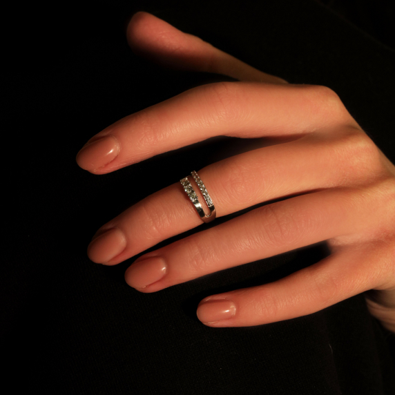 Срібна каблучка 18р - 1