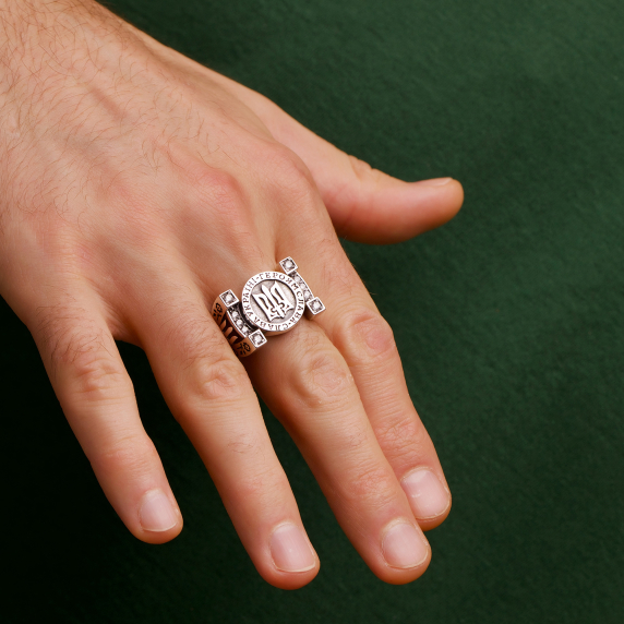 Срібний перстень &amp;quot;Тризуб&amp;quot; - 1