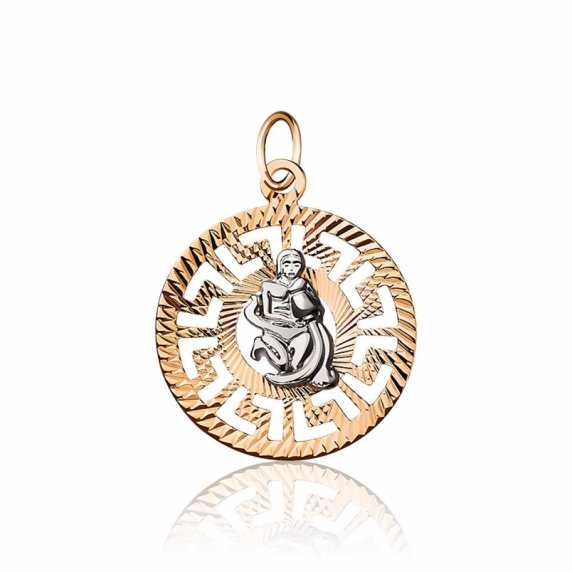 Золотая подвеска &amp;quot;Водолей&amp;quot; - 1