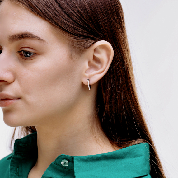 Серебряные серьги &amp;quot;Масон&amp;quot; - 2