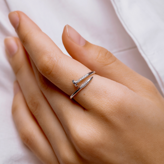 Серебряное кольцо &amp;quot;Гвоздь&amp;quot; - 1