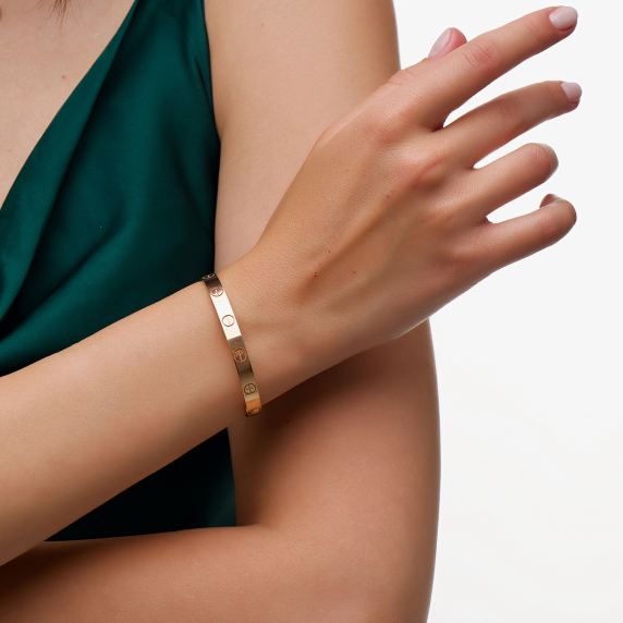 Золотой браслет &amp;quot;Любовь&amp;quot; - 4