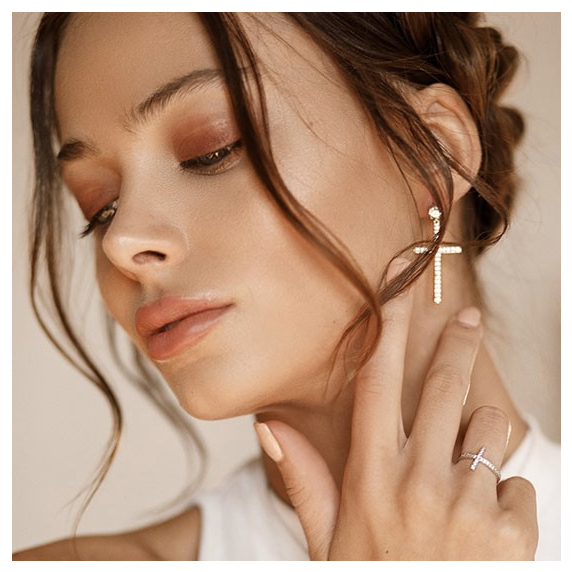 Срібні пусети &amp;quot;хрест&amp;quot; - 1