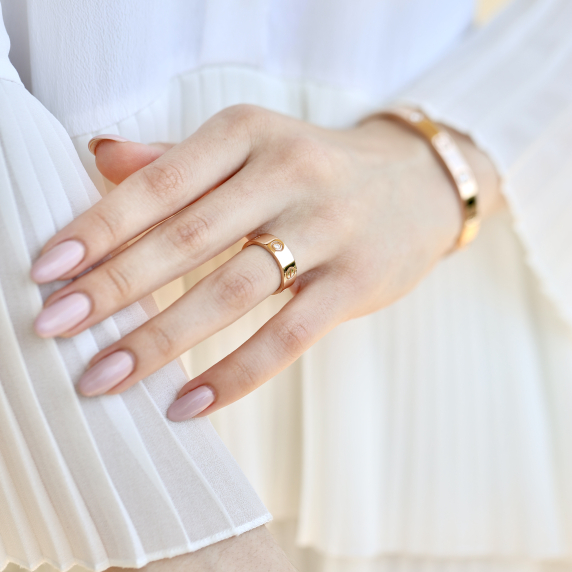 Золотий браслет &amp;quot;Кохання&amp;quot; - 8