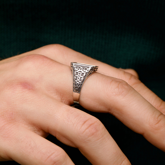 Серебряная печатка &amp;quot;Арх. Гавриил&amp;quot; - 5