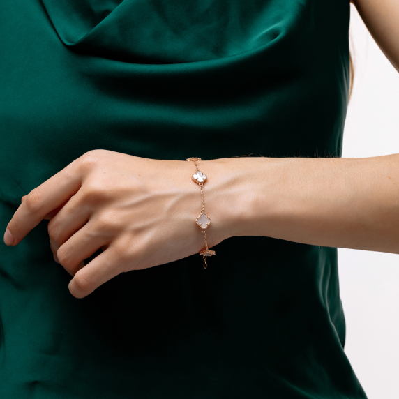 Золотой браслет "Cloveria" - 6 Золотой браслет "Cloveria" - 6