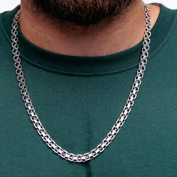 Серебряная цепь &amp;quot;Двойной якорь&amp;quot; - 5