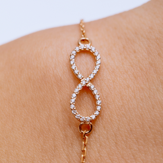 Золотой браслет &amp;quot;Бесконечность&amp;quot; - 3