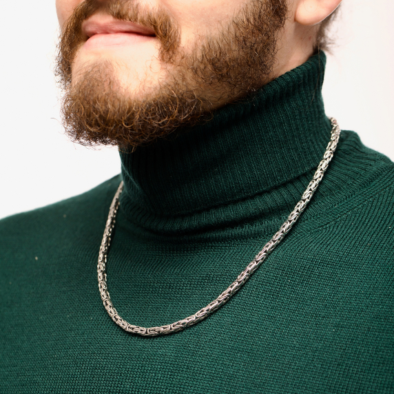 Серебряная цепочка &amp;quot;Лисий хвост&amp;quot; 65р - 4