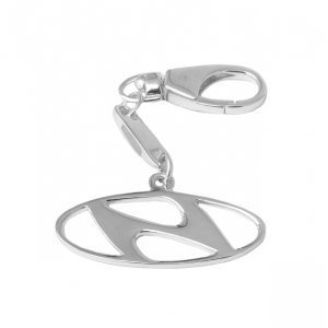 Серебряний брелок "Хюндай"